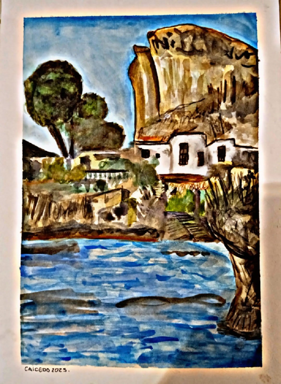 San Juan de los Terreros(Almería) 30x42 acuarela