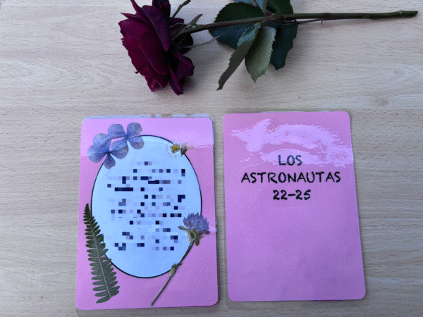 Tarjeta floral plastificada - Imagen 3