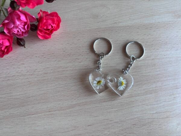 Corazones de Margarita (llavero doble) - Imagen 2