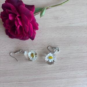Pendientes de margaritas silvestres