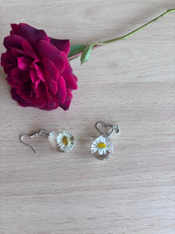 Pendientes de margaritas silvestres