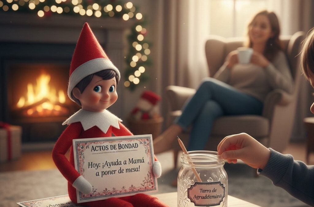 El Elfo de Navidad sin estrés: 30 Ideas conscientes y fáciles para padres ocupados